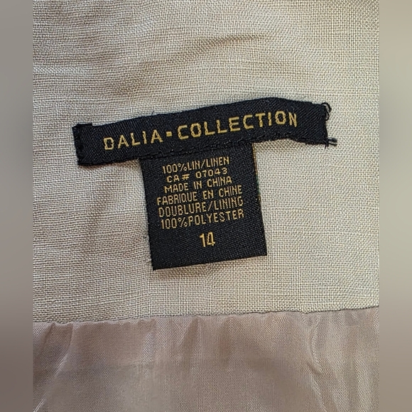 DALIA Cream linen Skirt Size 14 - Picture 7 of 7